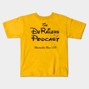 DeRailers Podcast Magical Logo Kids T-Shirt